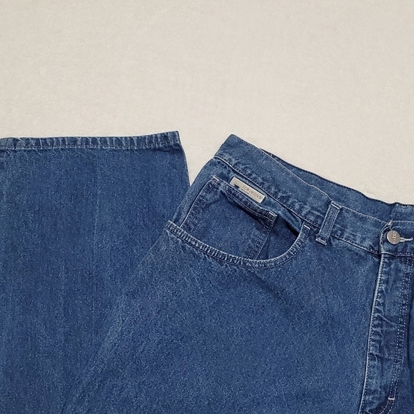 VINTAGE 90s Iceberg Italian Glitter Mod Wash Extra High Rise Loose Fit Jeans 38 - Picture 3 of 12